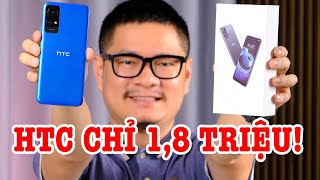 Mở hộp HTC Wildfire E3 lite Điện thoại siêu rẻ chỉ 1,8 triệu