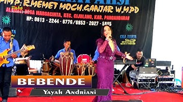 Bebende Lagu Sunda Cover Yayah Andriani || Mustika Paksi Pangandaran
