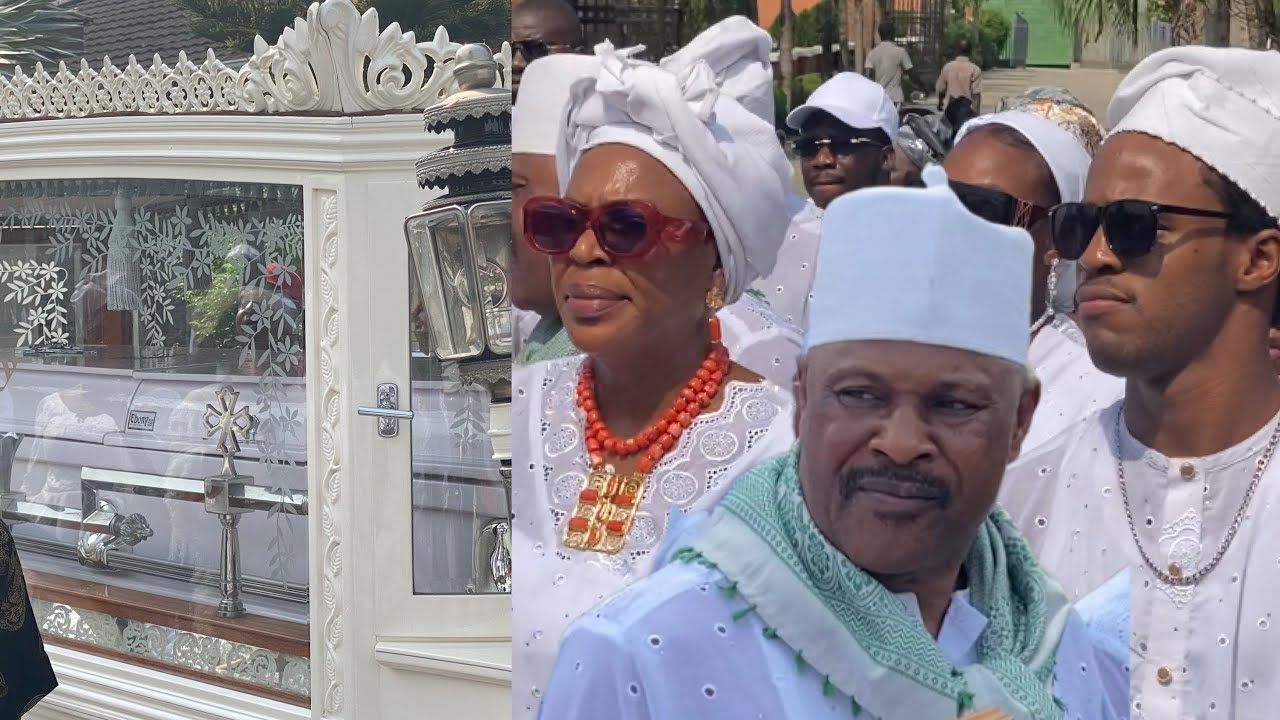 SEE HOW SAHEED BALOGUN,YORUBA NOLLYWOOD ACTOR AND ACTRESS JOIN FATHIA WILLIAMS AS HER TAKING TO CEME