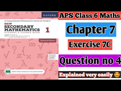mathematics blogs | maths study tricks | mathlab... Exercise 7C Question no 4 || Oxford secondary mathematics student ...