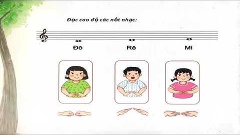 Âm nhạc lớp 1 Tiết 25: Luyện tập hình tiết tấu 1,2,3; Tập đọc cao độ các nốt Đô  - Rê - Mi - Sơn