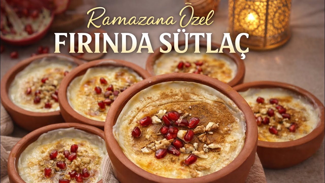 Üzeri Nar Gibi Kızaran Fırında Sütlaç | Tam Kıvamında Ramazan Tatlısı