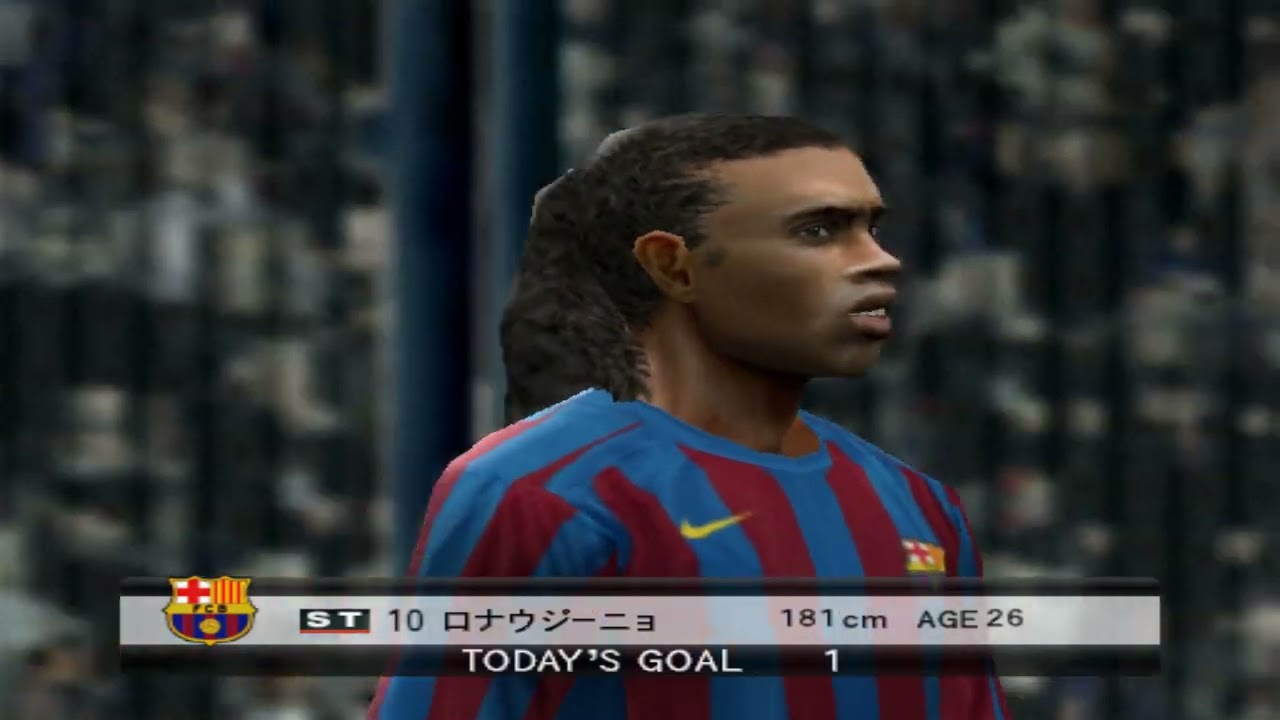 World Soccer Winning Eleven 10 - Real Madrid CF vs FC Barcelona (PCSX2, Konami)