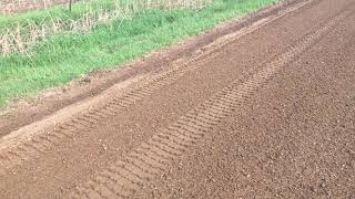 How to pull shoulders on a gravel road