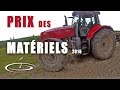 Prix de mes matériels agricoles - 2016