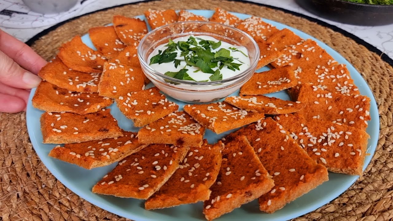 Легко, чем легко! Чечевицы белковые крекеры за 15 минут !!! Легкий рецепт! Vegan ASMR Cooking