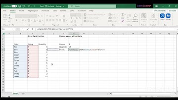 How to get unique values with multiple criteria in Excel