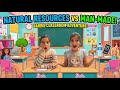 Natural Resources vs Man-Made! | Barbie Classroom Science