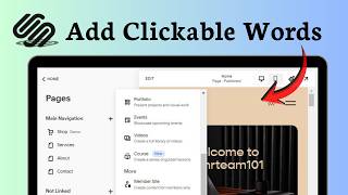 How to create text links in Squarespace (Instant Connect)