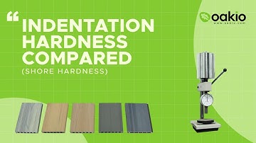Oakio Composite Decking - Indentation Hardness Comparison