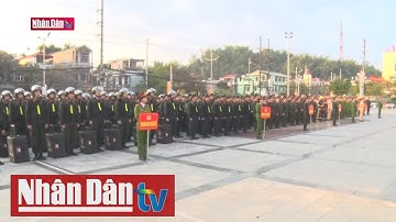 Công an Điện ﻿﻿Biên ra quân bảo đảm ANTT Đại hội Đảng lần thứ XIII