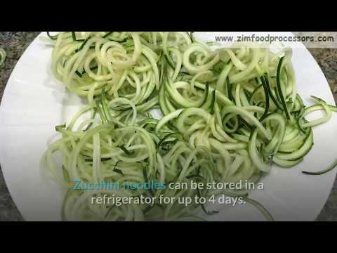 How To Make Zucchini Noodles With Food Processor