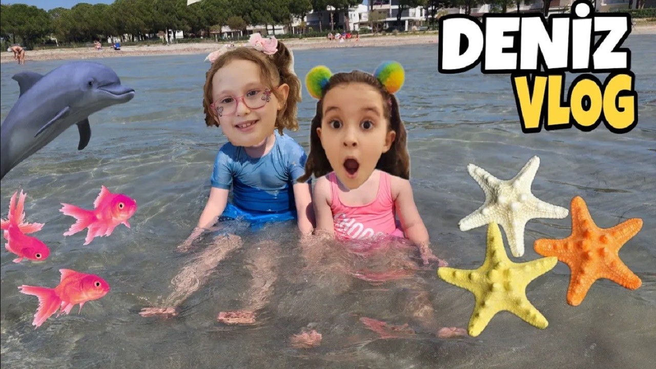 BAHAR VE BANU ALYA İLE DENİZ VLOG !!