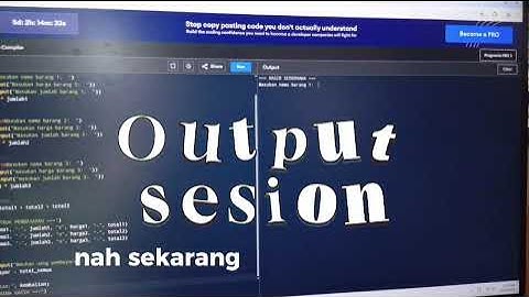 Project Phyton | Program Kasir Sederhana 