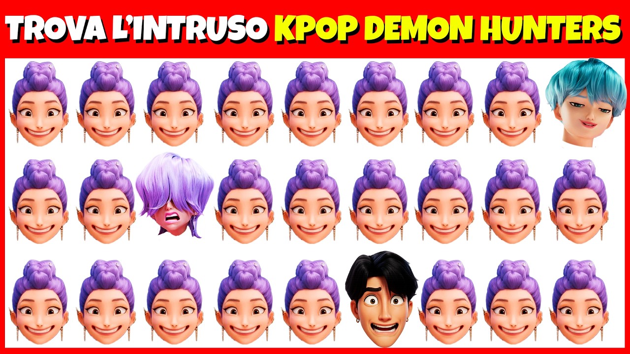 TROVA L'INTRUSO – Edizione KPOP DEMON HUNTERS 🔎😱 Quiz Su Film: Rumi, Jinu, Joey, Baby Saja, Mira