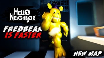 FAST FREDBEAR IN HELLO NEIGHBOR JUST ADDED THE FNAF PIZZERIA!