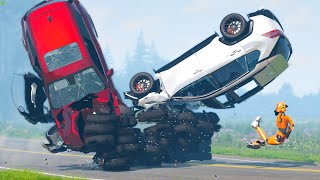Will these Cars still Drive after Crashing? #145 - BeamNG Drive | Crashes