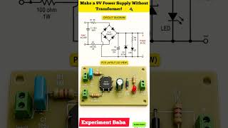 Don't Touch This Circuit! (9V Capacitive Dropper) ⚠️