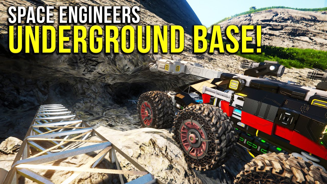 Underground Base! - Space Engineers Server Survival! - YouTube