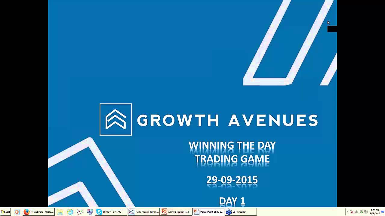 Winning The Day Trading Game Sample Video YouTube