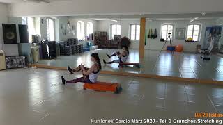 JAM 29 Lektion FunTone Cardio März 2020 Teil3 Crunches/Stretching