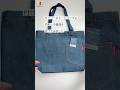 ダイソー300円のトートバッグに内布と巾着を付けてみました。#ハンドメイド #ダイソー #トートバッグリメイク