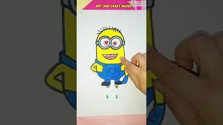 Which one are real eyes of minion 😯 #shorts #art #creativeart #artandcraftmixer