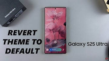 How To Revert To Default Theme On Samsung Galaxy S25 / S25 Ultra