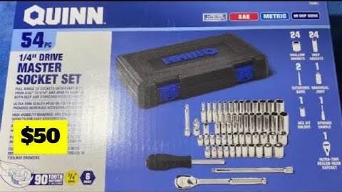 QUINN 1/4” Drive Master Socket Set