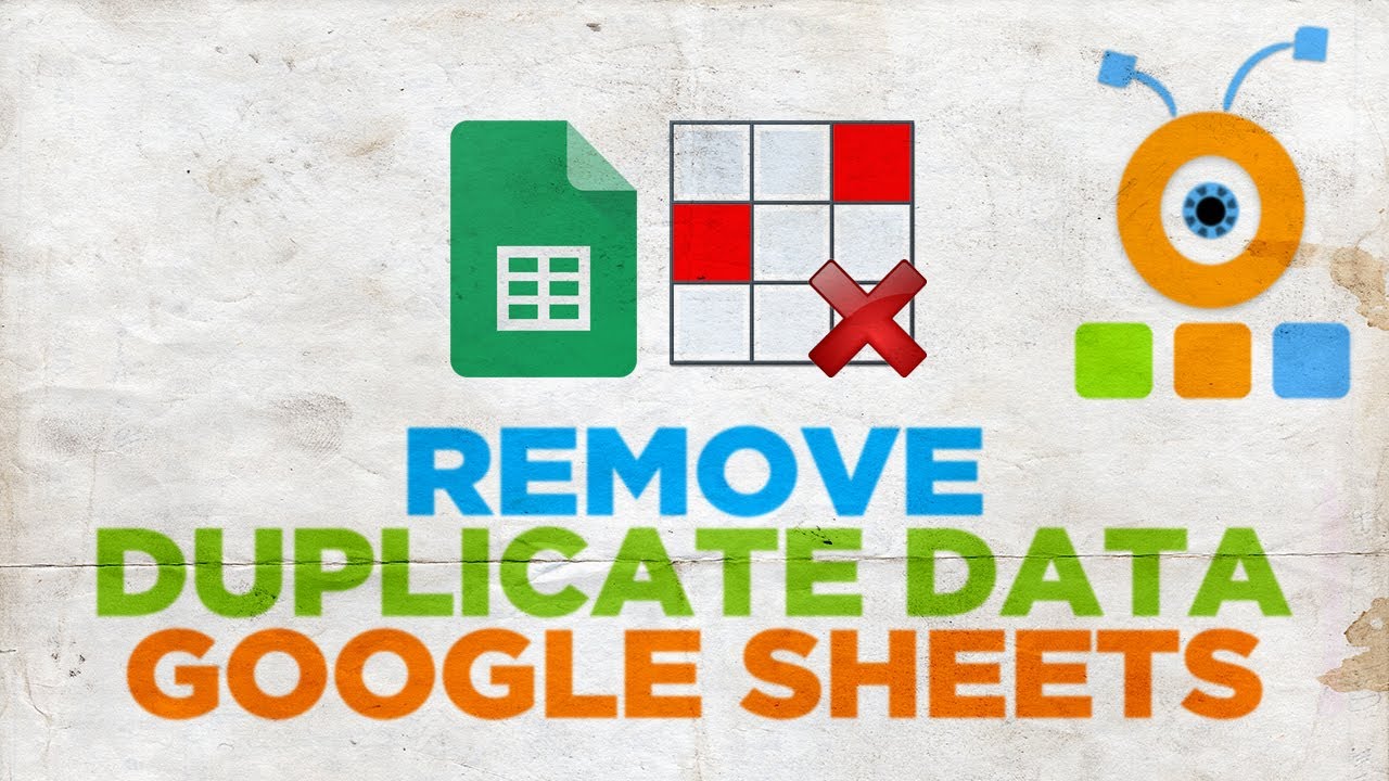 How to Remove Duplicate Data in Google Sheets - YouTube