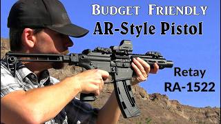 Retay RA1522 Budget Friendly AR-Style Pistol - With Folding Pistol Brace - Uses S&W Magazines! $369!