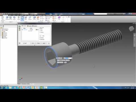 Creating a Hex and Classic Bolt in Autodesk Inventor