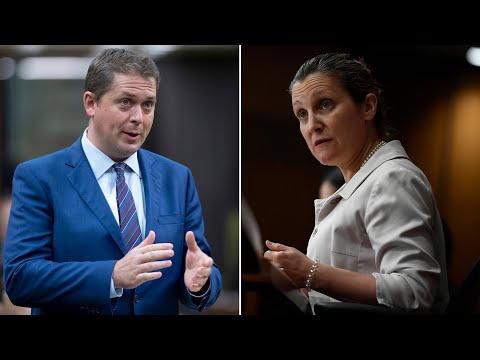 Scheer grills Freeland over WE Charity controversy and Trudeau's absence from question period