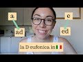 La D eufonica in italiano  ad  ed    Learn Italian with Lucrezia