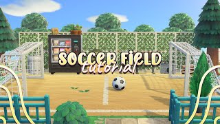 Soccer Field Build Tutorial | Animal Crossing New Horizons