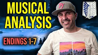 MUSIC DIRECTOR REACTS | Musical Analysis Attack on Titan Endings 1-7