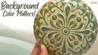Background Color Changes Everything! Full Mandala Painting Tutorial