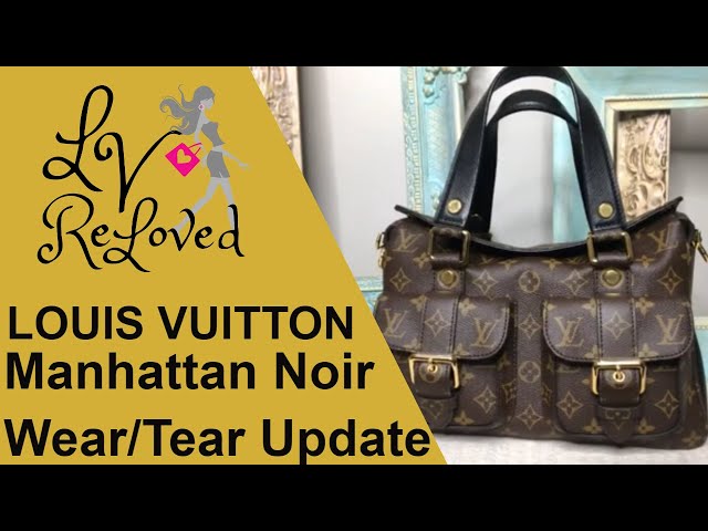 2017 Louis Vuitton Manhattan NM MM Utility Caramel Bag with NON
