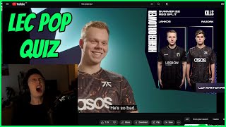 Caedrel Reacts To LEC Pop Quiz | Higher or Lower