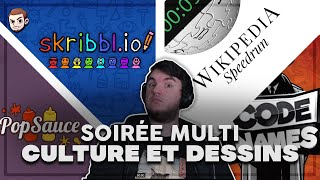 SOIRÉE MULTI - Culture G et dessins ! (JKLM.FUN - SKRIBBL.IO -  WIKIPEDIA SPEEDRUN - CODENAMES) screenshot 3