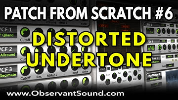 Zebra 2 Tutorial - Distorted Cinematic Undertone - Patch From Scratch #6