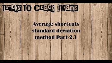 #TricksToCrackExams Average | standard deviation method|Data Interpretation|Part-2.1