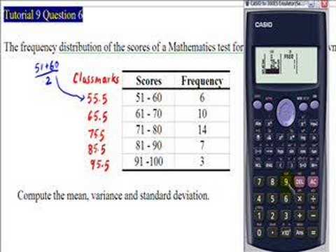 Statistics Calculation by Calculator - YouTube