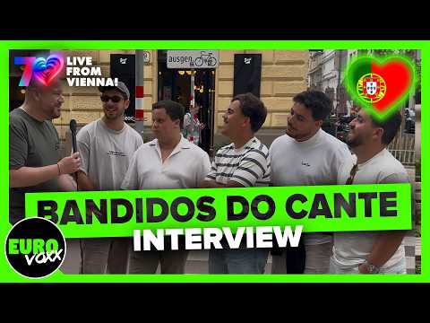 🎤🇵🇹 PORTUGAL EUROVISION 2026 // Bandidos do Cante - Rosa (INTERVIEW) // Live from Vienna!