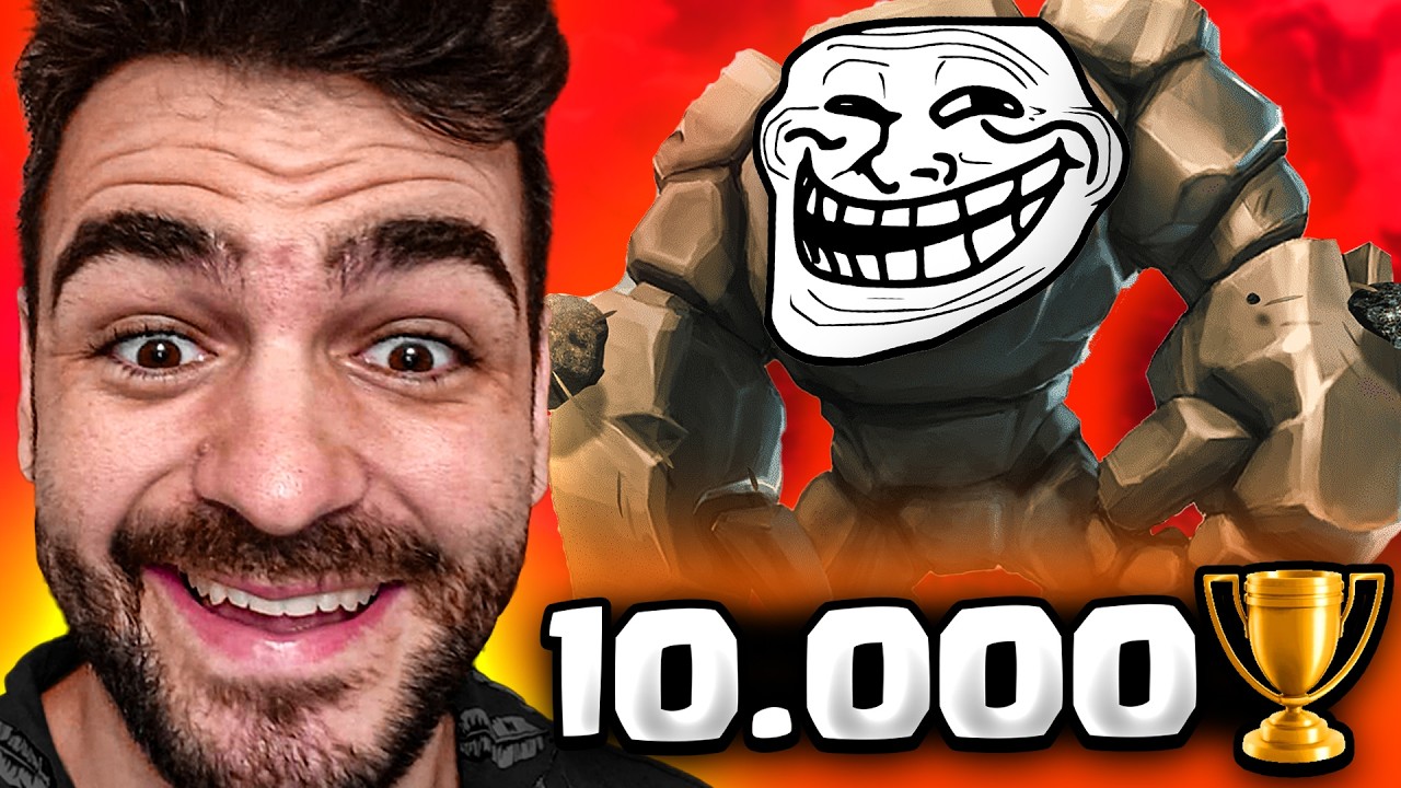 Subo a 10.000 Copas con Mazo Troll de Sneaky Golem! 😂