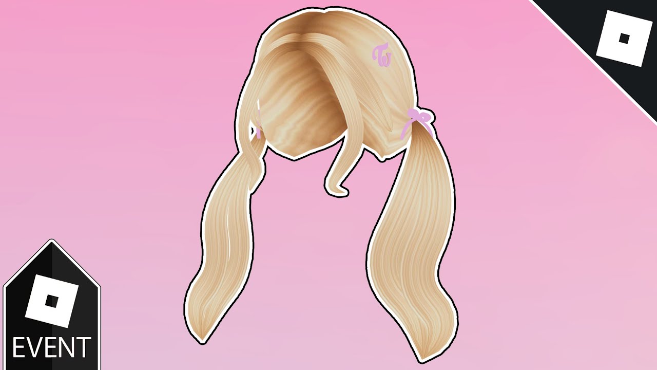 FREE HAIR ACCESSORY! HOW TO GET TWICE Blonde Pigtails! (ROBLOX