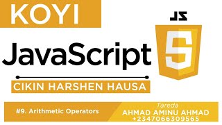 KOYI JAVASCRIPT 9 ARITHMETIC OPERATORS
