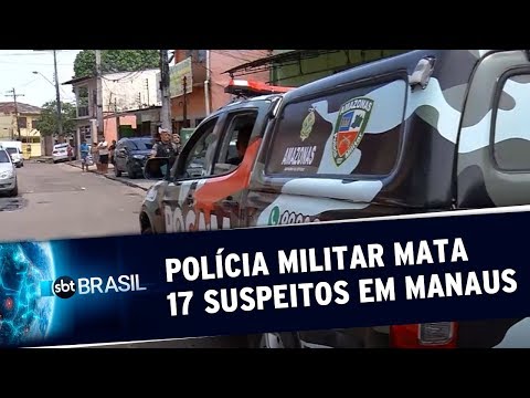 Operação da polícia militar deixa 17 suspeitos mortos em Manaus | SBT Brasil (30/10/19)