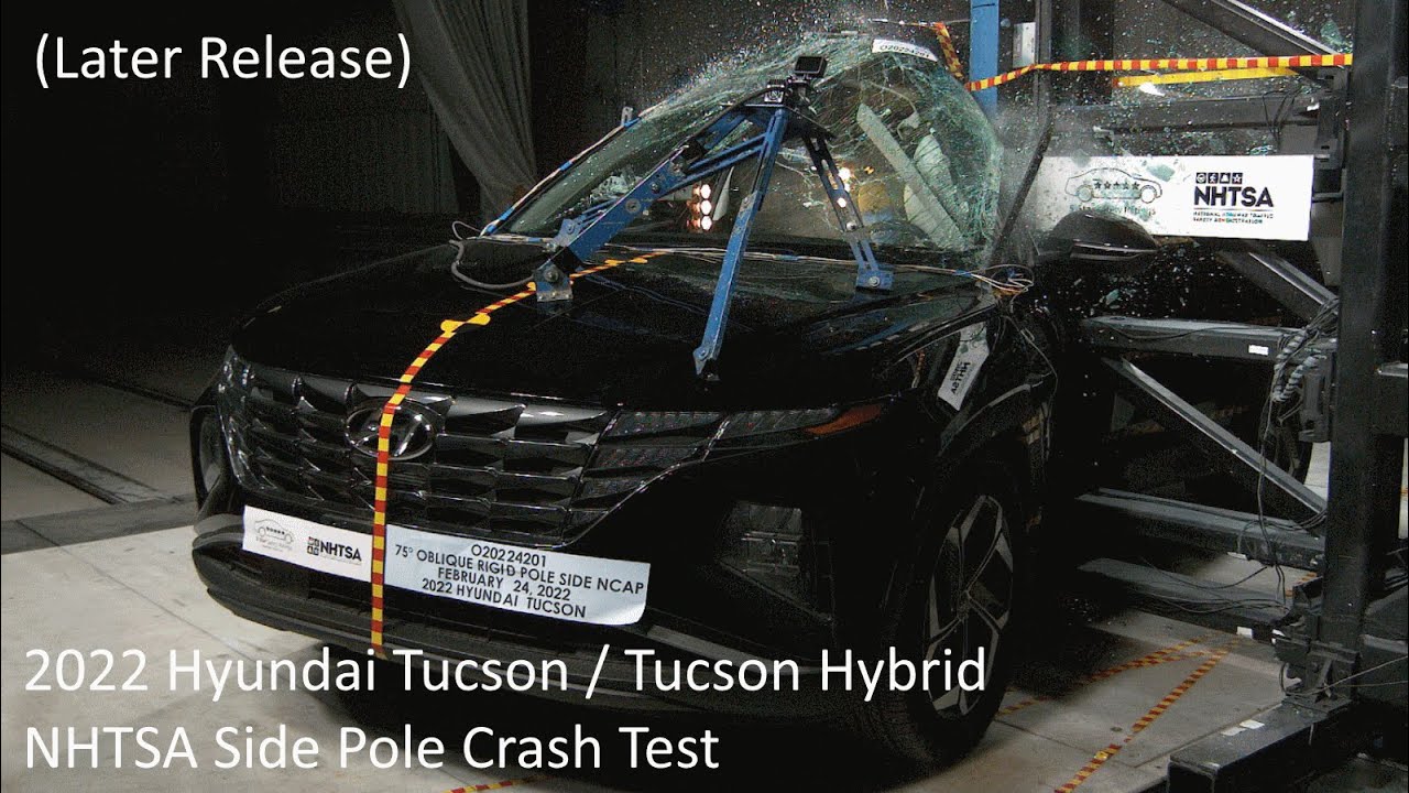 2022-2023 Hyundai Tucson / Tucson Hybrid NHTSA Side Pole Crash Test ...