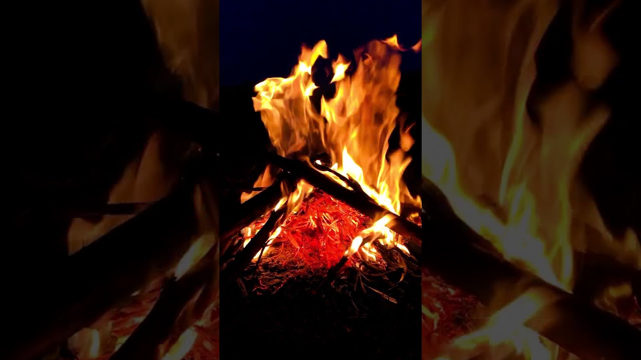 Virtual Campfire With Burning & Crackling 🔥 